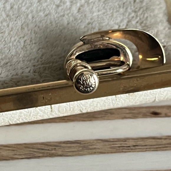 Vintage Van Dell 1/20 12K Gold Filled Black Opal Necklace and Earrings - Picture 5 of 15